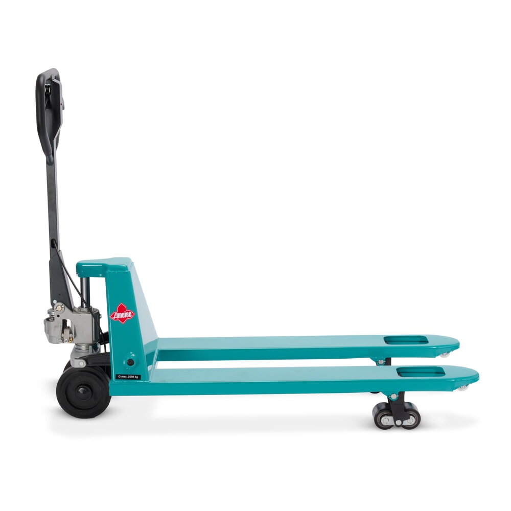 Número de imagen del producto 6: Transpaleta manual Ameise® PTM 2.5, con freno manual, capacidad de carga 2.500 kg, longitud de horquilla 1.150 mm, caucho/poliuretano, rodillos en tándem