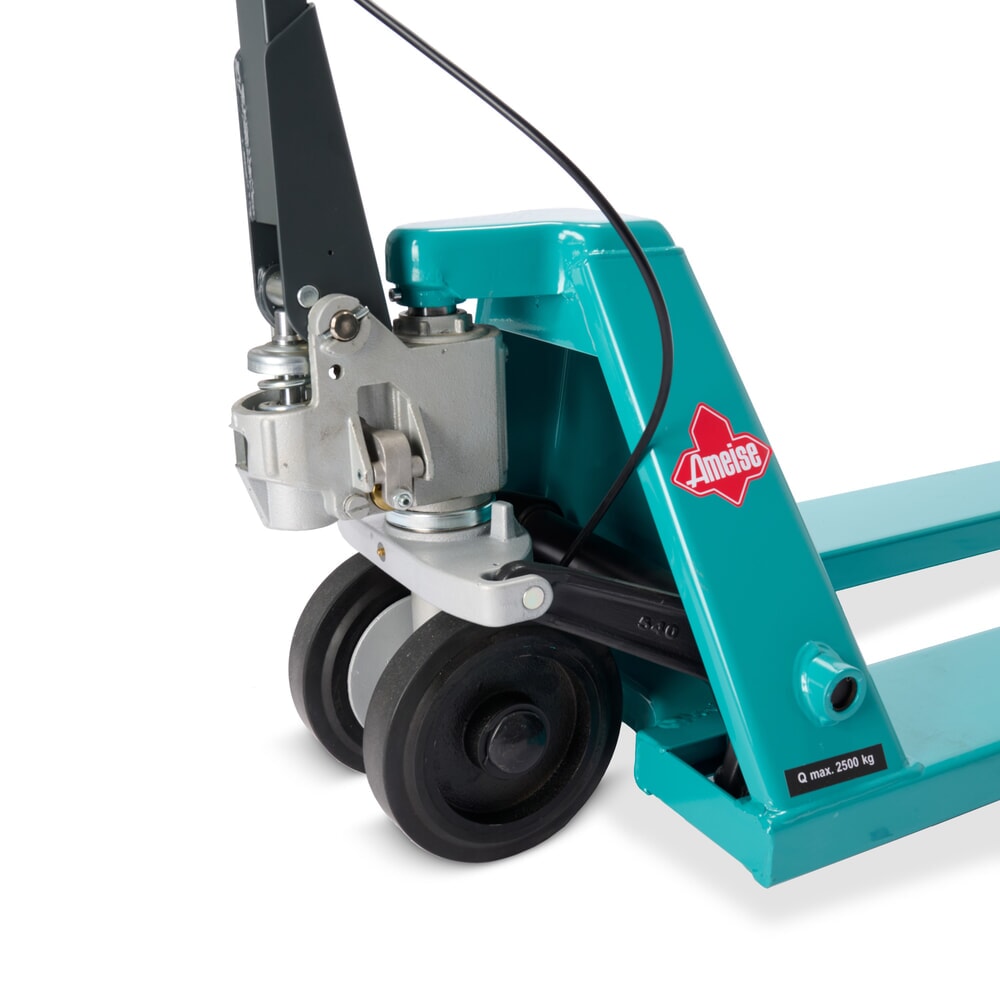 Número de imagen del producto 9: Transpaleta manual Ameise® PTM 2.5, con freno manual, capacidad de carga 2.500 kg, longitud de horquilla 1.150 mm, caucho/poliuretano, rodillos en tándem