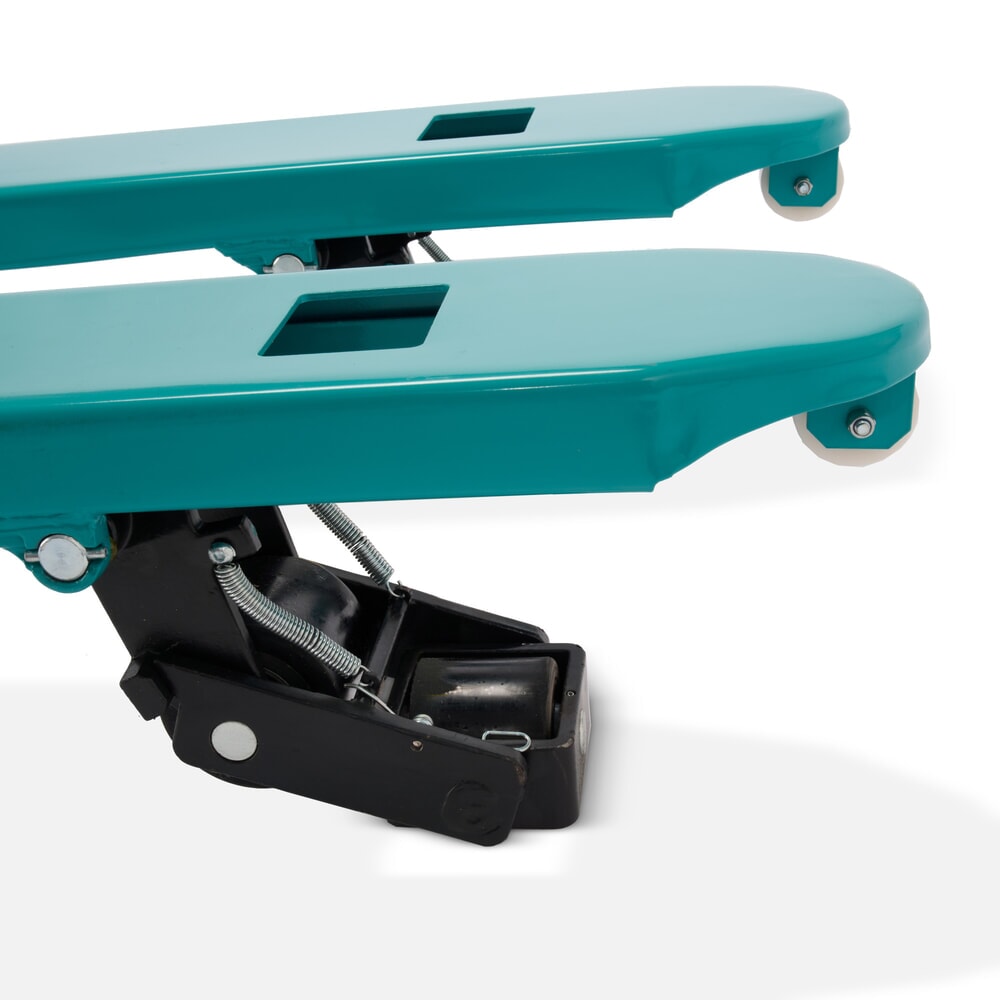 Número de imagen del producto 4: Transpaleta manual de 4 direcciones Ameise® PTM 2.5 Cross, con capacidad de carga de carga 2.500 kg/1.500 kg, longitud de horquilla de 1.150 mm, poliuretano