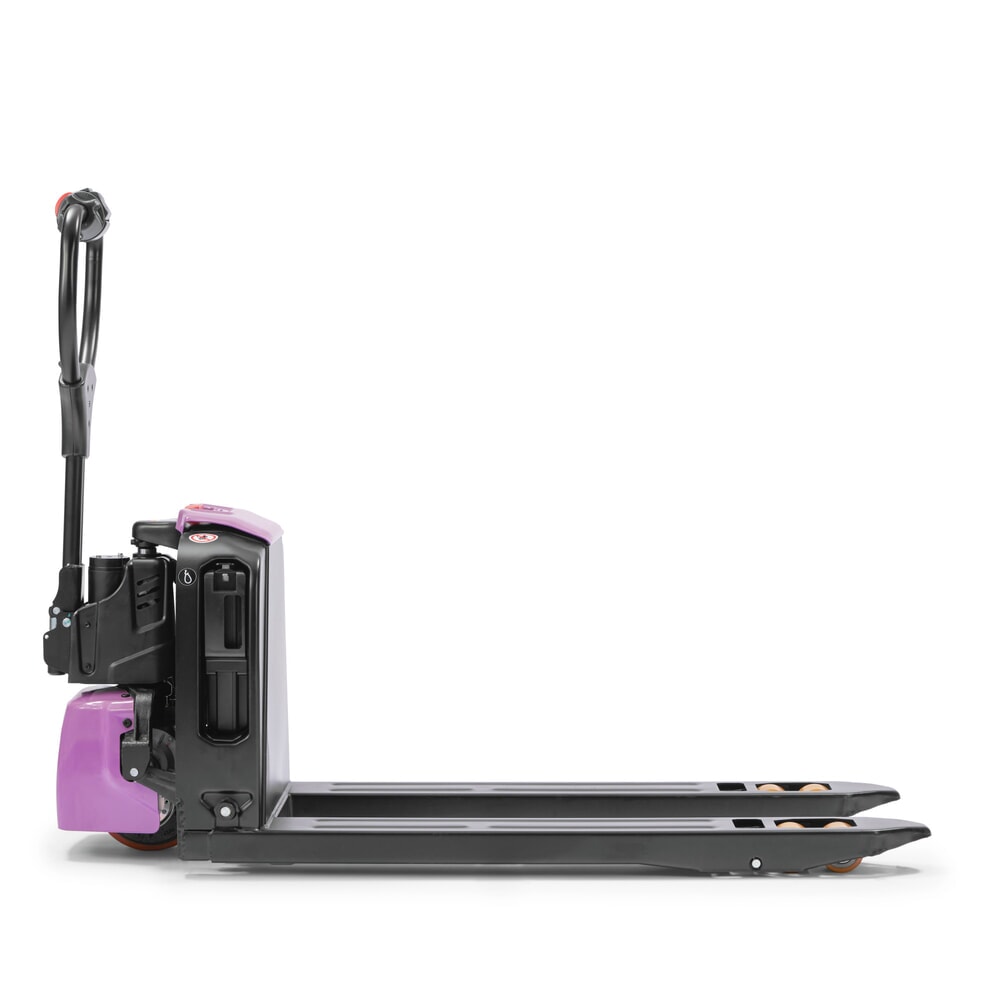 N° de l'image du produit 8 : Transpalette électrique AntOn by Jungheinrich PTL 1.5, extra-large pour palettes spéciales, capacité de charge 1 500 kg, longueur de fourche 1.150 mm