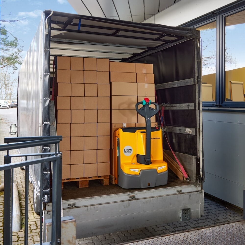 N° de l'image du produit 5 : Transpalette électrique Jungheinrich EJE 114i, capacité de charge 1 400 kg, longueur des fourches 1 150 mm