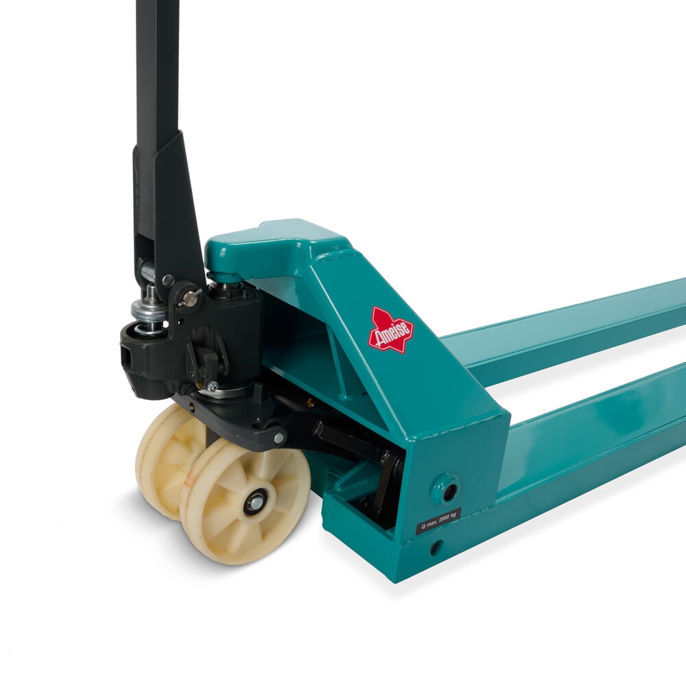 N° de l'image du produit 13 : Transpalette manuel Ameise® PTM 2.0, capacité de charge 2 000 kg, longueur de fourche 2 500 mm, nylon, galets tandem