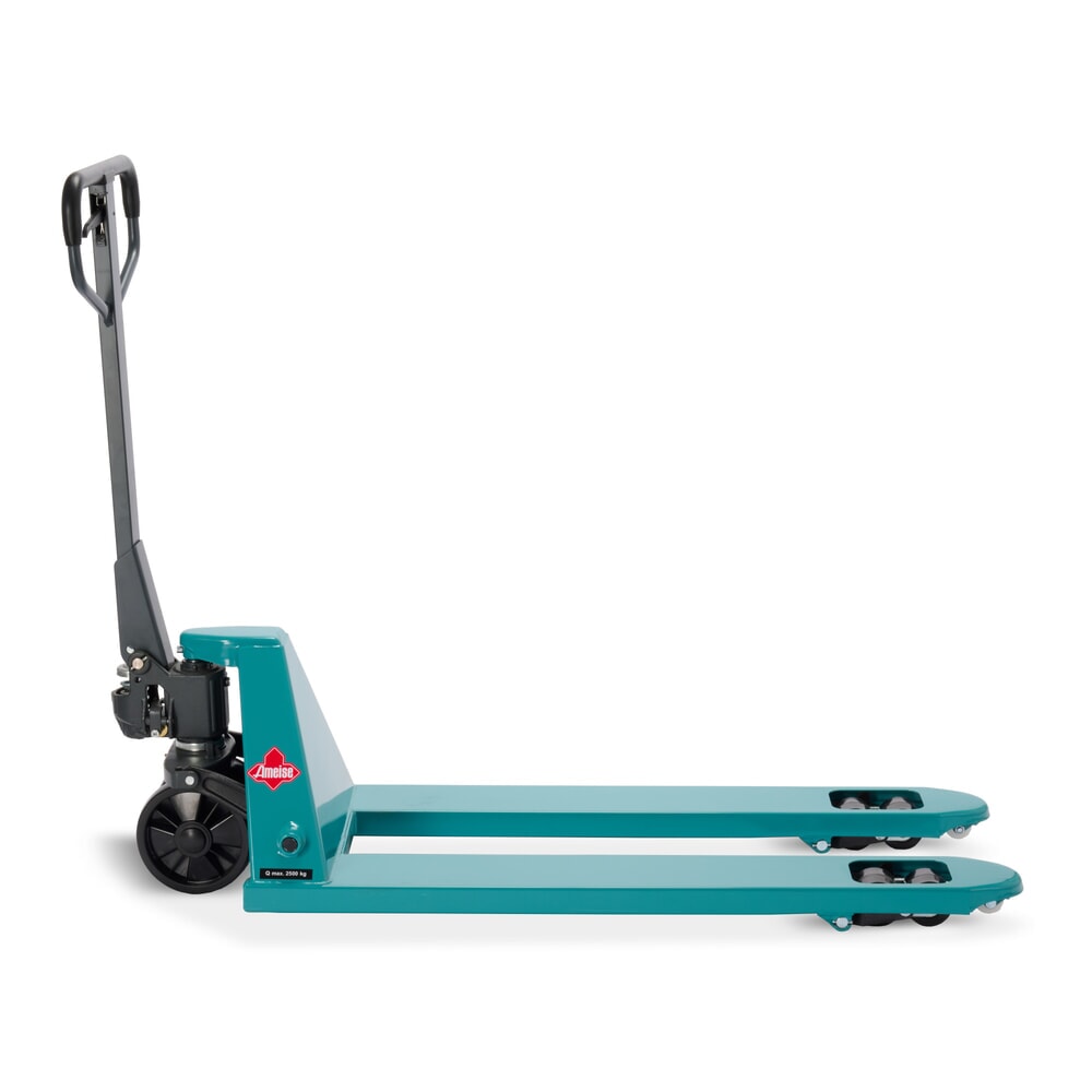 N° de l'image du produit 9 : Transpalette manuel Ameise® PTM 2.5, capacité de charge 2 500 kg, longueur de fourche 1 150 mm, polyuréthane, galets tandem