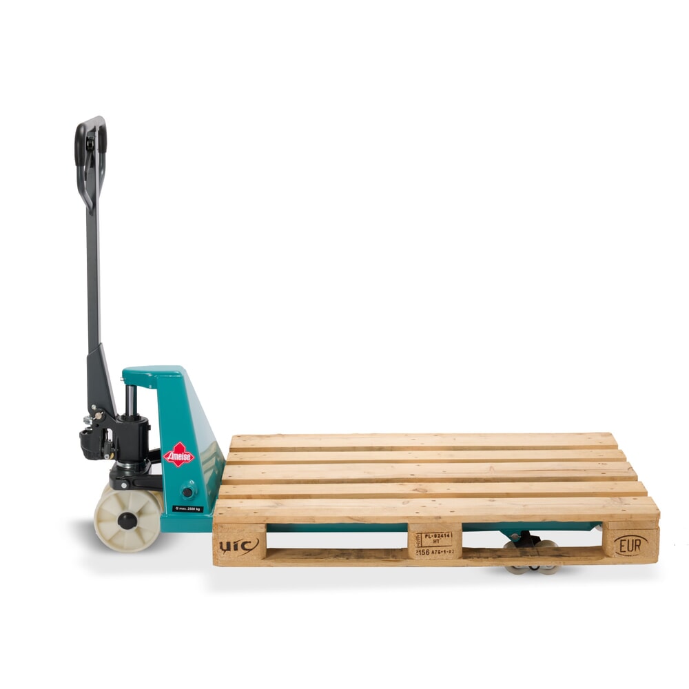 N° de l'image du produit 9 : Transpalette manuel Ameise® PTM 2.5, capacité de charge 2 500 kg, longueur de fourche 1 150 mm, nylon, galets tandem
