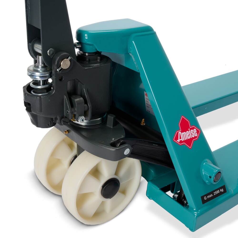 N° de l'image du produit 13 : Transpalette manuel Ameise® PTM 2.5, capacité de charge 2 500 kg, longueur de fourche 1 150 mm, nylon, galets tandem