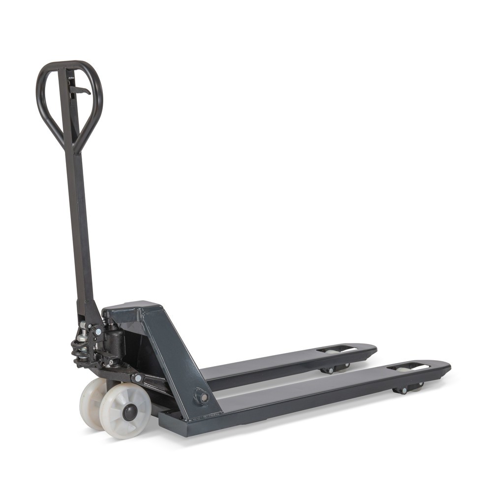 N° de l'image du produit 5 : Transpalette manuel HEMMDAL PTM 2.0, capacité de charge 2 000 kg, longueur de fourche 1 150 mm, nylon / nylon, galets simples