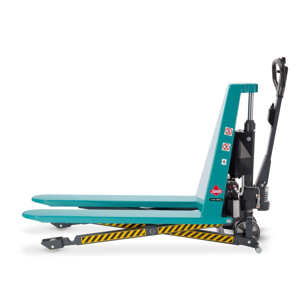 Immagine del prodotto n. 13: Transpallet a pantografo Ameise® PTM 1.0 elettro-idraulico, portata 1.000 kg, lunghezza forche 1.150 mm, in poliuretano/nylon