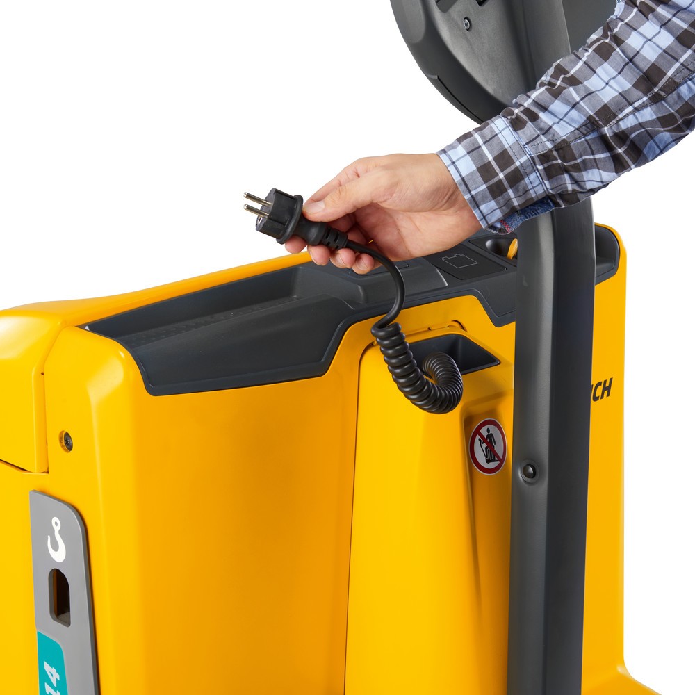 Immagine del prodotto n. 2: Transpallet elettrico Jungheinrich EJE 116, portata 1.600 kg, lunghezza forche 1.150 mm, Aquamatik