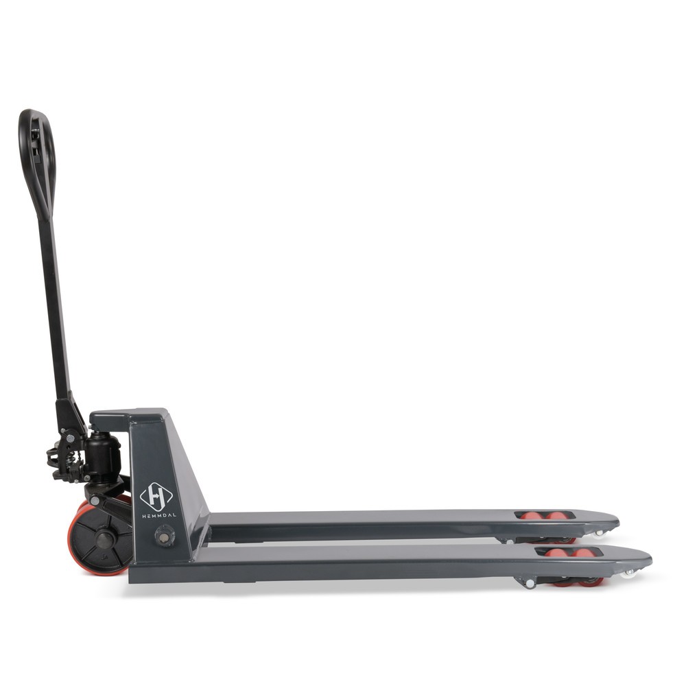 Immagine del prodotto n. 4: Transpallet manuale HEMMDAL PTM 2.0, portata 2.000 kg, lunghezza forche 1.150 mm, poliuretano, rulli tandem