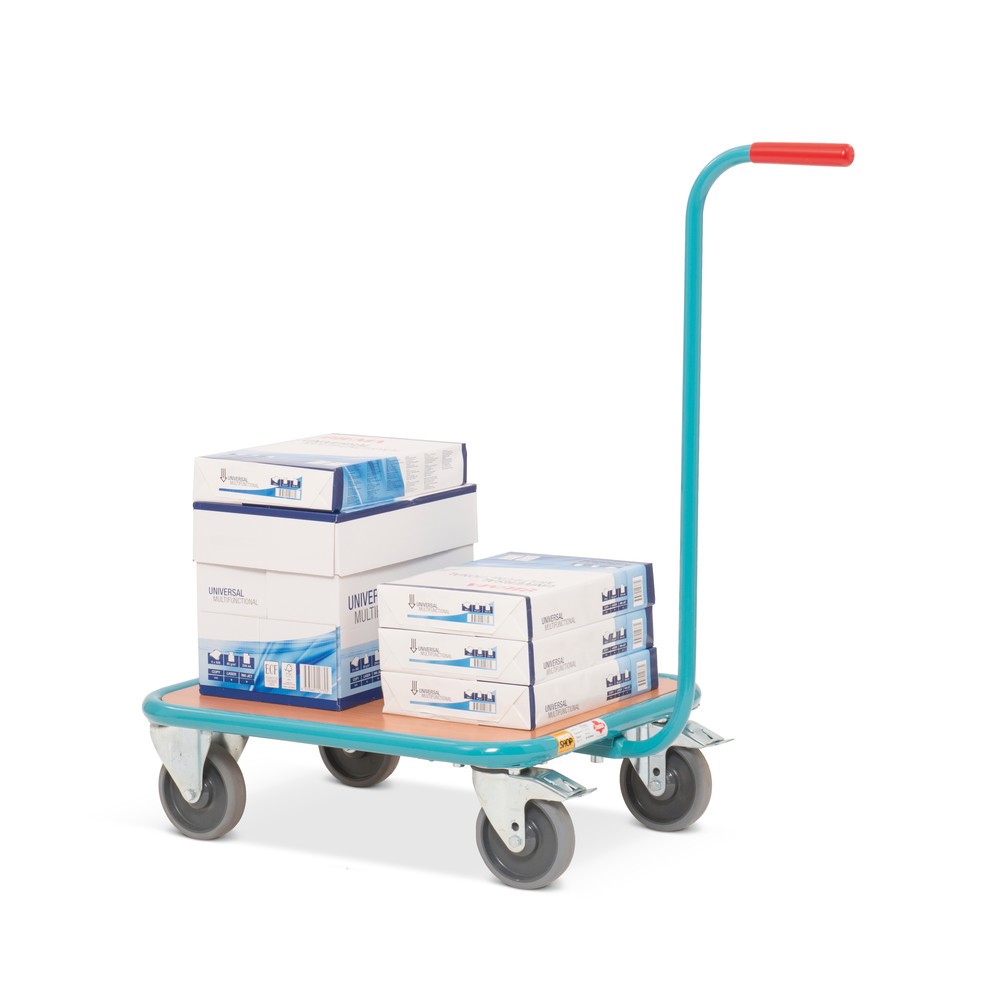 Zdjęcie produktu nr 10: Wózek z uchwytem Ameise®, drewniana powierzchnia ładunkowa szer. x gł. 500 x 605 mm