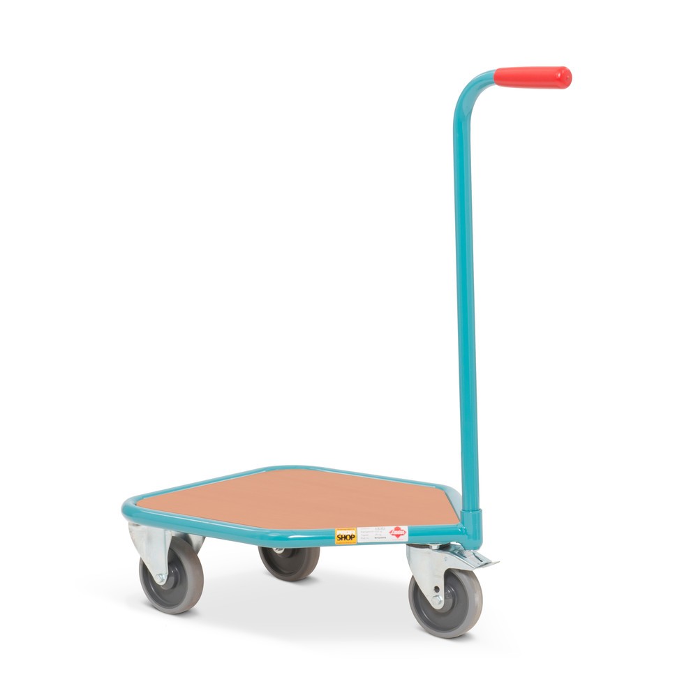 Zdjęcie produktu nr 3: Wózek z uchwytem Ameise®, drewniana powierzchnia ładunkowa szer. x gł. 450 x 450 mm