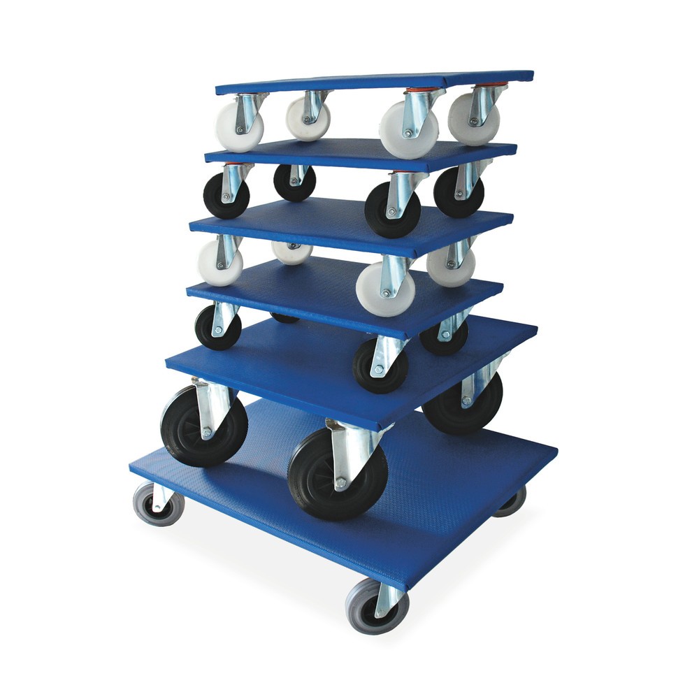 Product afbeelding: Transportroller HEMMDAL, capaciteit 350 kg, polypropyleen banden, 2 per verpakkingseenheid