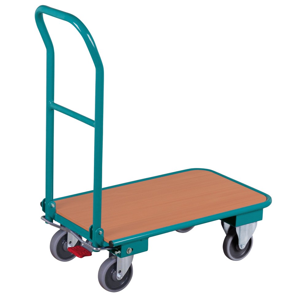 Produktabbildung: Transportwagen Ameise®, klappbar, TK 250 kg, Ladefläche BxT 600 x 900 mm, mit Zentralbremse