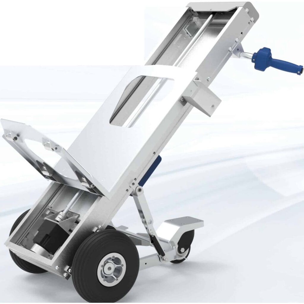 Transportwagen mit Lift, elektrisch, TK 170 kg Produktabbildung: Transportwagen mit Lift, elektrisch, TK 170 kg