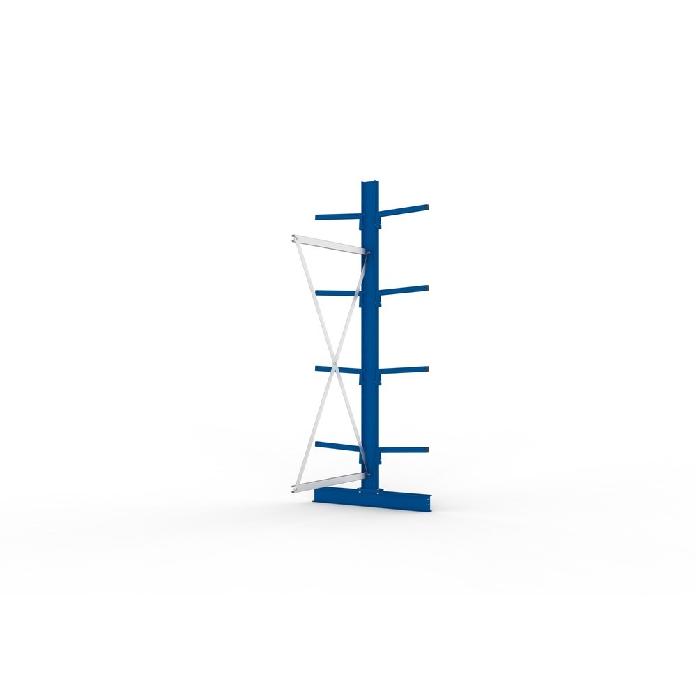 N° de l'image du produit 2 : Travée auxiliaire de rayonnage cantilever META, double accès, capacité de charge par bras 220 kg, H x l x P 2 500 x 1 094 x 1 020 mm