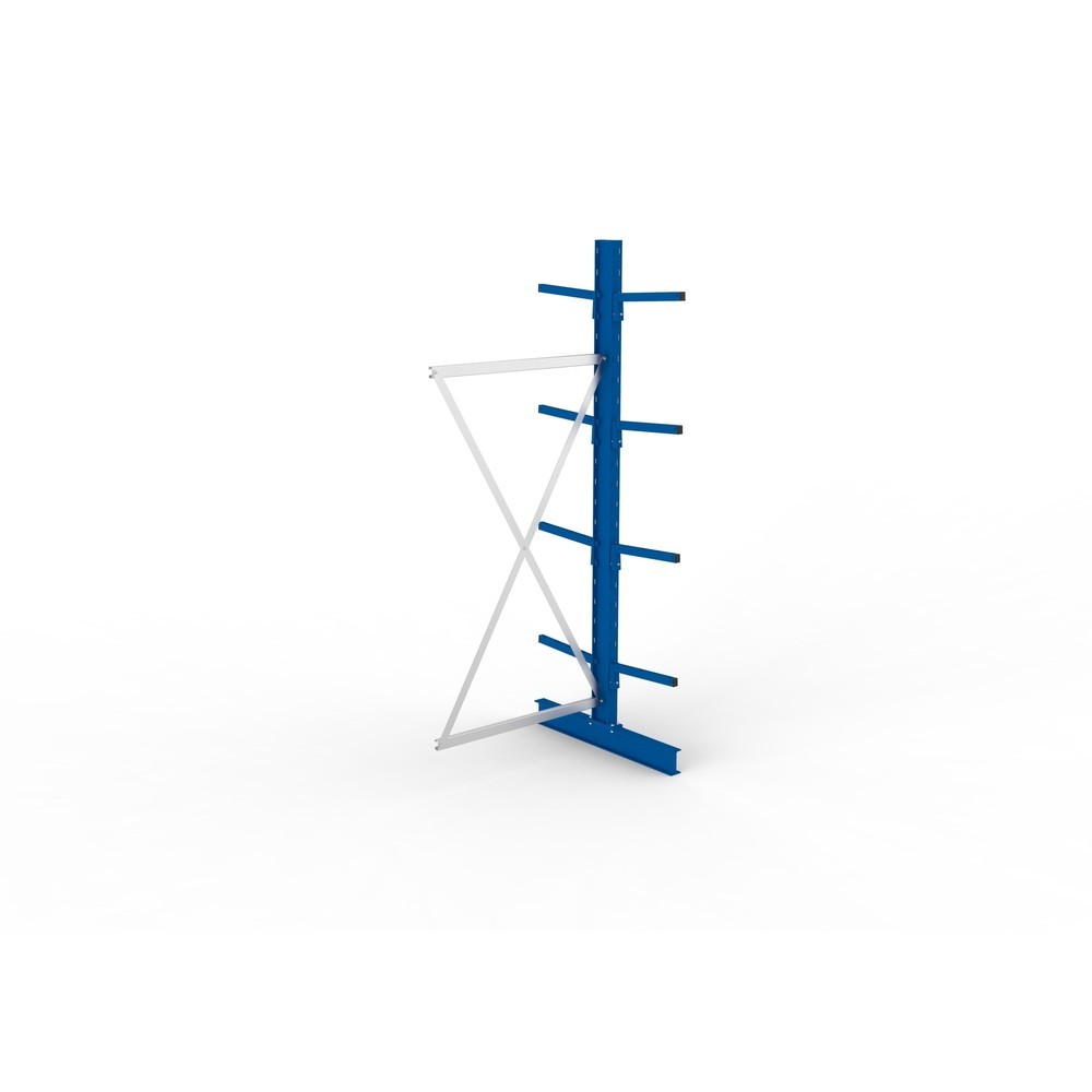 N° de l'image du produit 4 : Travée auxiliaire de rayonnage cantilever META, double accès, capacité de charge par bras 220 kg, H x l x P 2 500 x 1 094 x 1 020 mm
