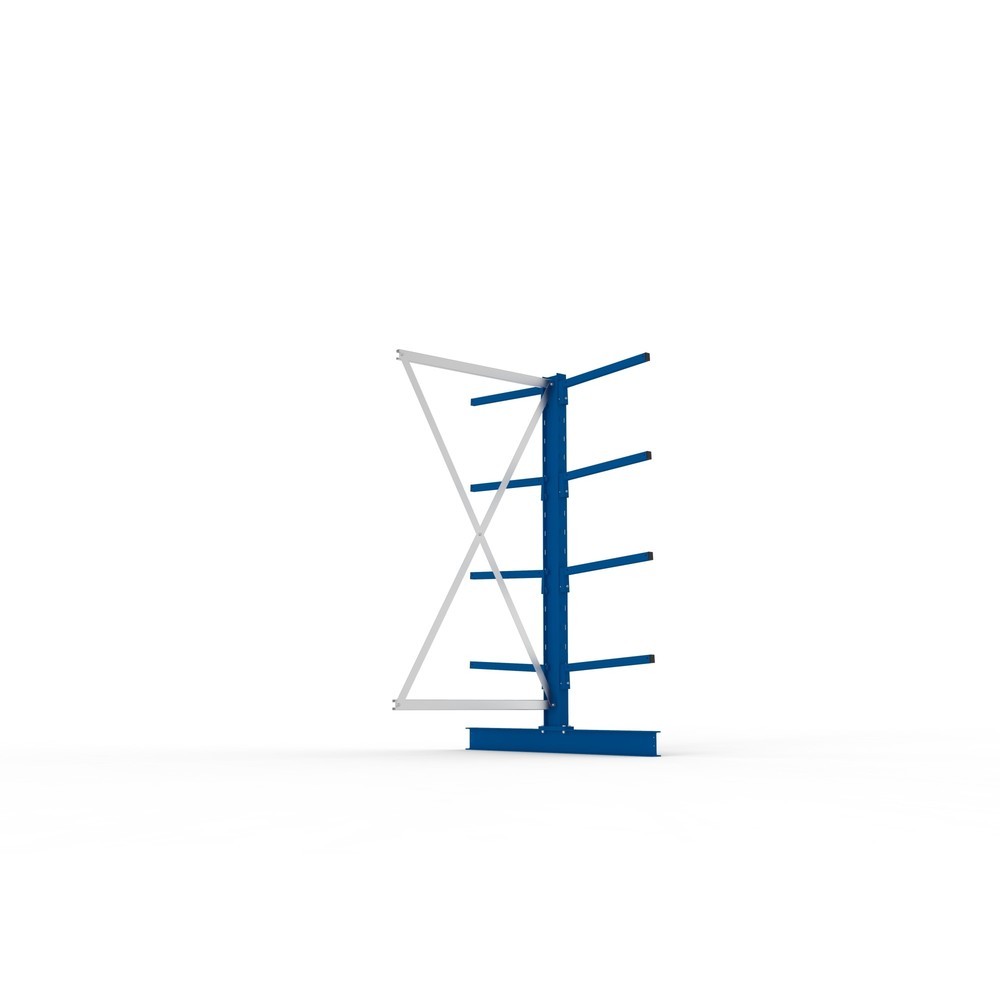 N° de l'image du produit 3 : Travée auxiliaire de rayonnage cantilever META, double accès, capacité de charge par bras 140 kg, H x l x P 2 000 x 1 030 x 1 420 mm
