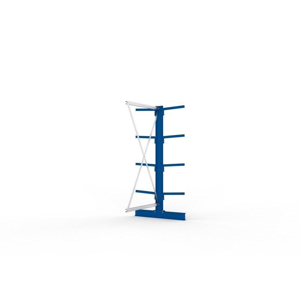 N° de l'image du produit 2 : Travée auxiliaire de rayonnage cantilever META, double accès, capacité de charge par bras 220 kg, H x l x P 2 000 x 1 030 x 1 020 mm