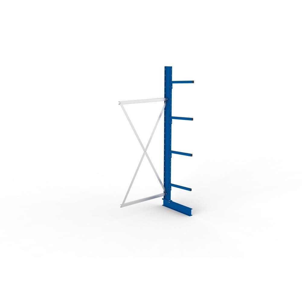 N° de l'image du produit 4 : Travée auxiliaire de rayonnage cantilever META, unilatéral, capacité de charge par bras 175 kg, H x l x P 2 500 x 1 030 x 710 mm