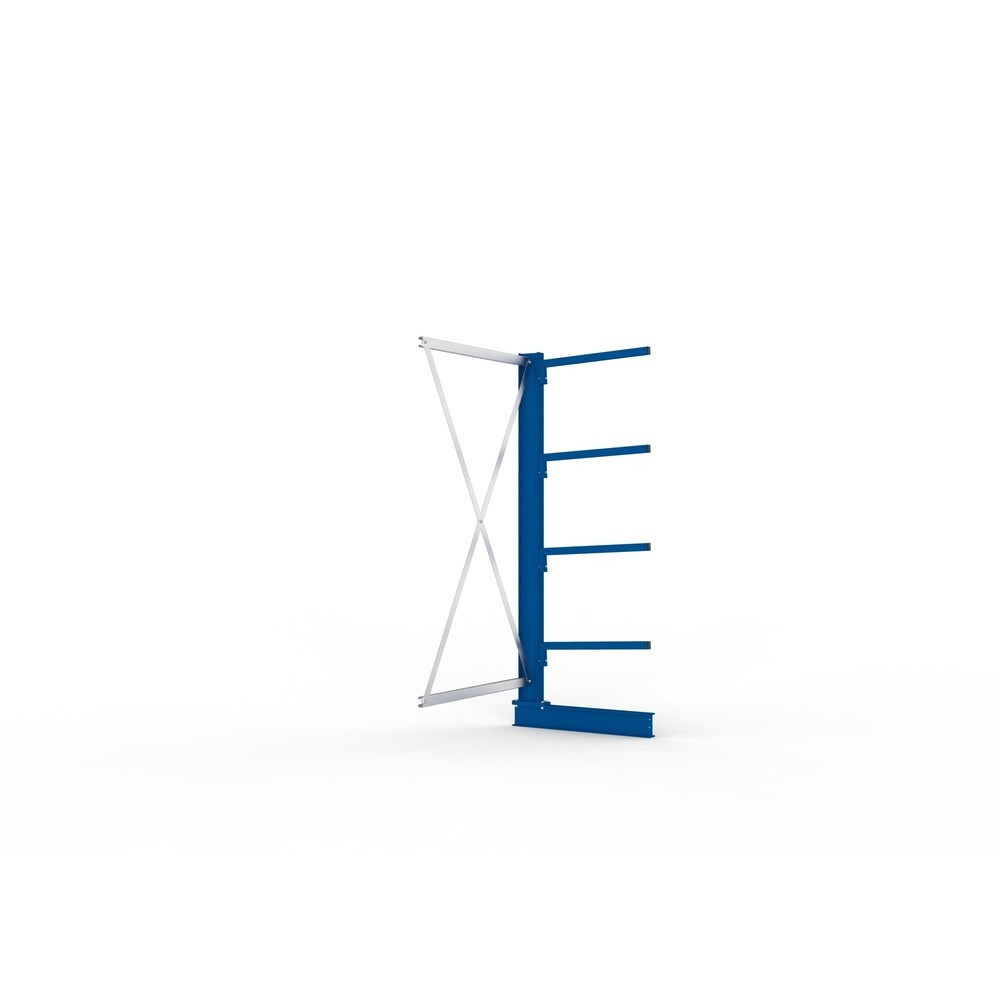 N° de l'image du produit 2 : Travée auxiliaire de rayonnage cantilever META, unilatéral, capacité de charge par bras 140 kg, H x l x P 2 000 x 1 094 x 810 mm