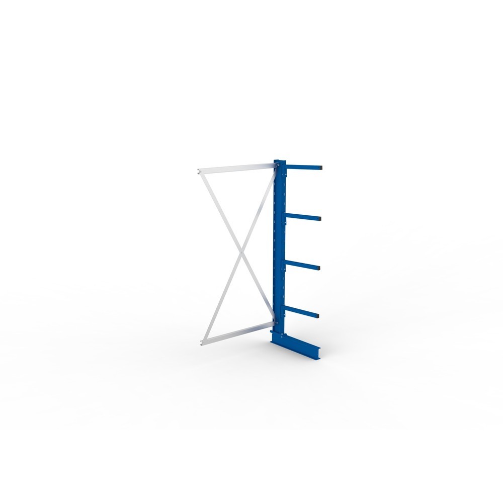 N° de l'image du produit 4 : Travée auxiliaire de rayonnage cantilever META, unilatéral, capacité de charge par bras 175 kg, H x l x P 2 000 x 1 030 x 710 mm