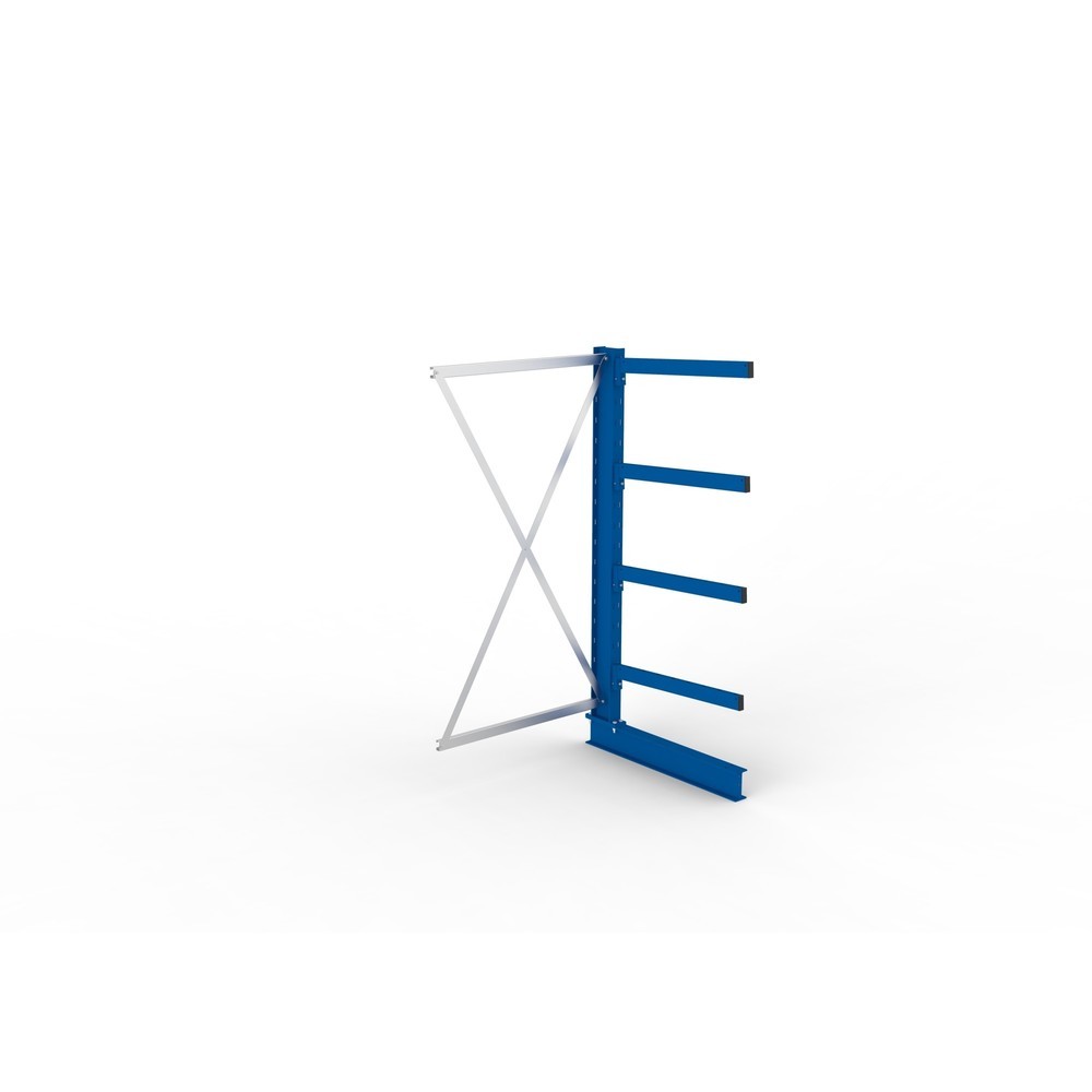 N° de l'image du produit 2 : Travée auxiliaire de rayonnage cantilever META, unilatéral, capacité de charge par bras 355 kg, H x l x P 2 000 x 1 030 x 830 mm