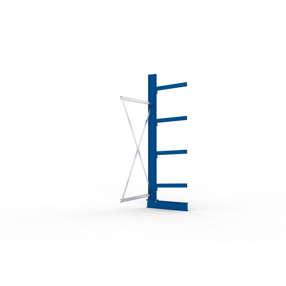 N° de l'image du produit 4 : Travée auxiliaire de rayonnage cantilever META, unilatéral, capacité de charge par bras 355 kg, H x l x P 2 500 x 1 030 x 830 mm