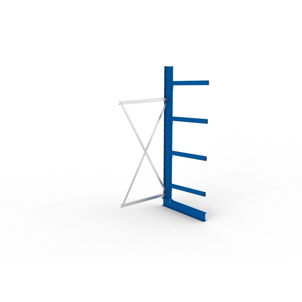 N° de l'image du produit 2 : Travée auxiliaire de rayonnage cantilever META, unilatéral, capacité de charge par bras 250 kg, H x l x P 2 500 x 1 103 x 1 030 mm