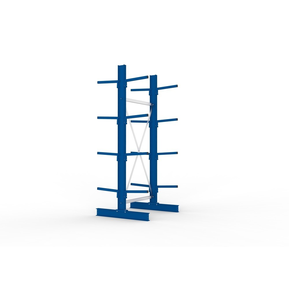 N° de l'image du produit 2 : Module de base de rayonnage cantilever META, double accès, capacité de charge par bras 220 kg, H x l x P 2 500 x 1 094 x 1 020 mm