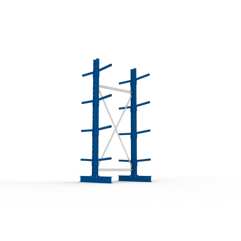 N° de l'image du produit 3 : Module de base de rayonnage cantilever META, double accès, capacité de charge par bras 220 kg, H x l x P 2 500 x 1 094 x 1 020 mm
