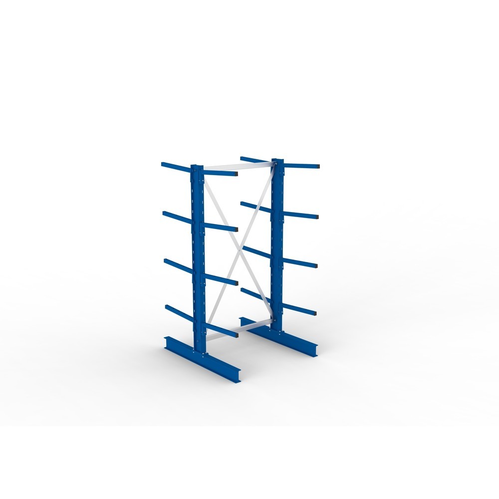 N° de l'image du produit 4 : Module de base de rayonnage cantilever META, double accès, capacité de charge par bras 175 kg, H x l x P 2 000 x 1 094 x 1 220 mm