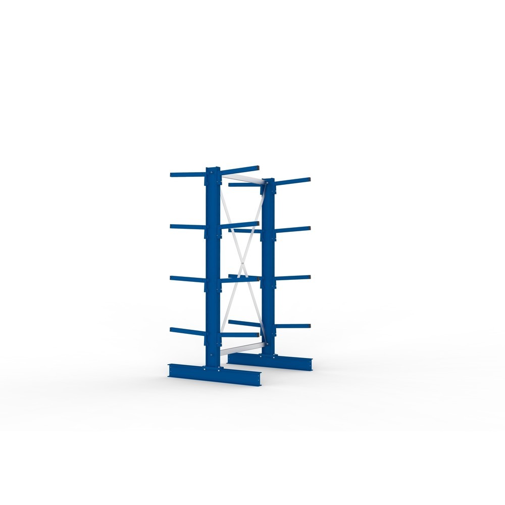 N° de l'image du produit 2 : Module de base de rayonnage cantilever META, double accès, capacité de charge par bras 220 kg, H x l x P 2 000 x 1 094 x 1 020 mm