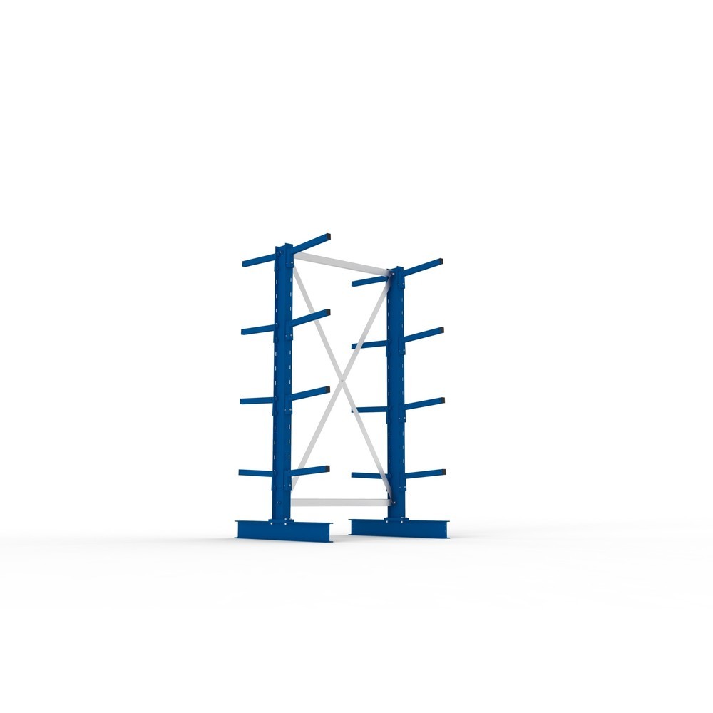 N° de l'image du produit 3 : Module de base de rayonnage cantilever META, double accès, capacité de charge par bras 220 kg, H x l x P 2 000 x 1 094 x 1 020 mm