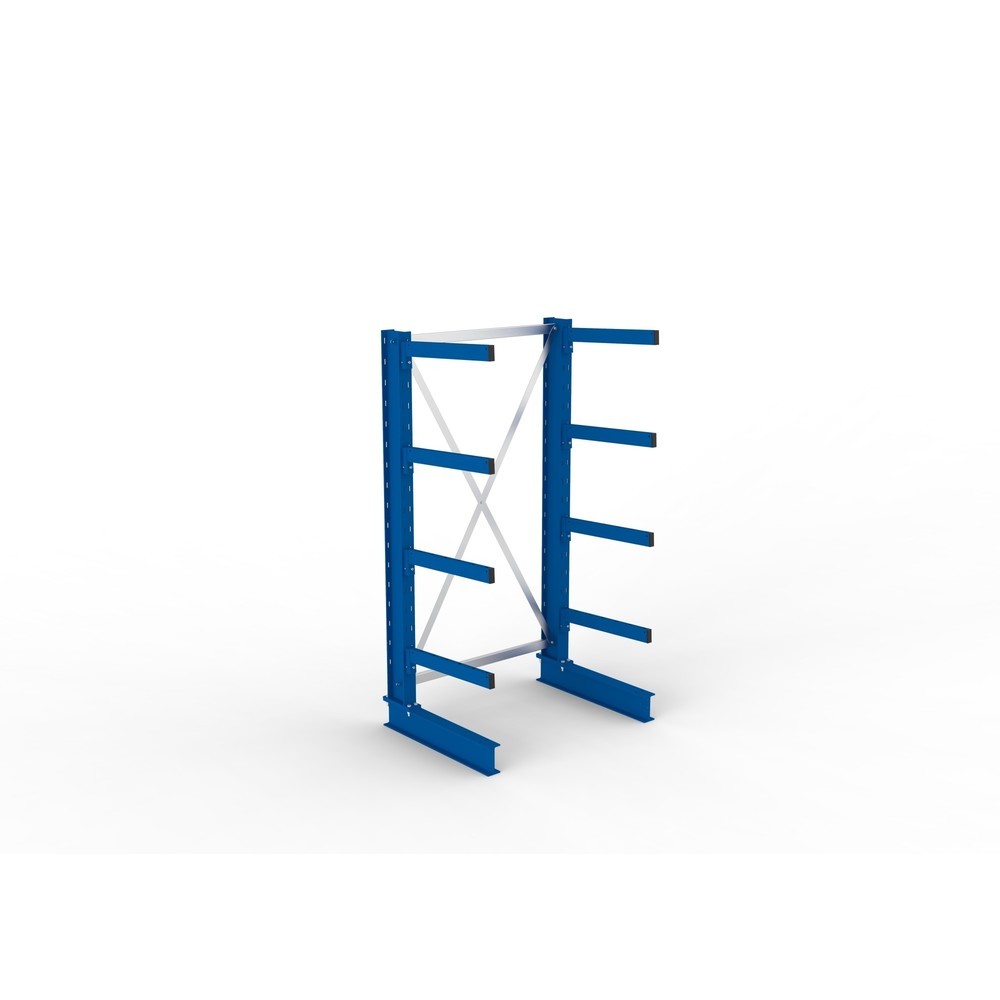 N° de l'image du produit 4 : Rayonnage cantilever META, module de base, unilatéral, capacité de charge par bras 250 kg, H x l x P 2 000 x 1 103 x 830 mm