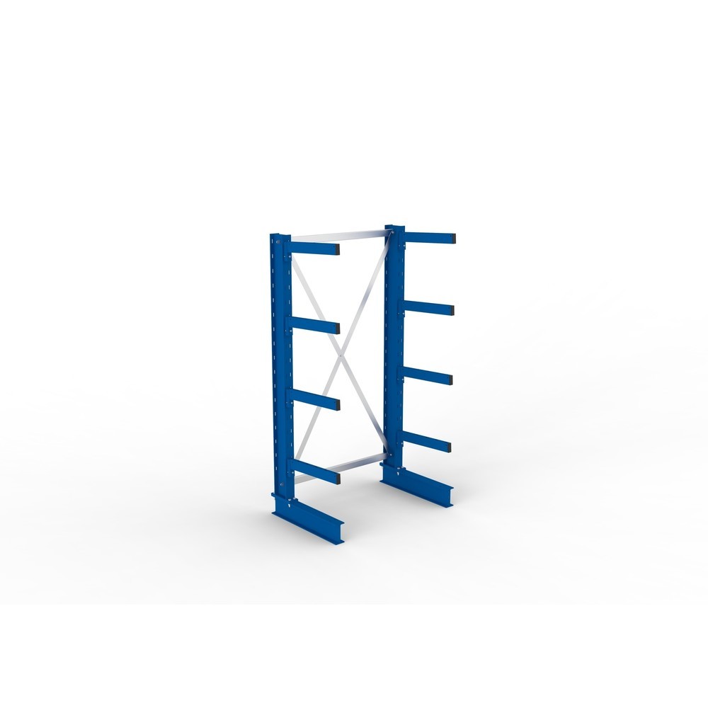 N° de l'image du produit 4 : Rayonnage cantilever META, module de base, unilatéral, capacité de charge par bras 430 kg, H x l x P 2 000 x 1 103 x 730 mm