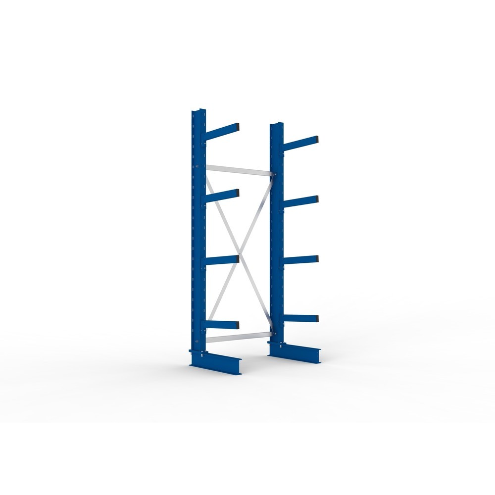 Illustration du produit: Rayonnage cantilever META, module de base, unilatéral, capacité de charge par bras 430 kg, H x l x P 2 500 x 1 103 x 730 mm