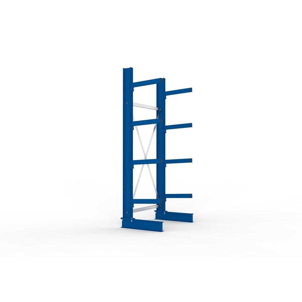 N° de l'image du produit 4 : Rayonnage cantilever META, module de base, unilatéral, capacité de charge par bras 430 kg, H x l x P 2 500 x 1 103 x 730 mm