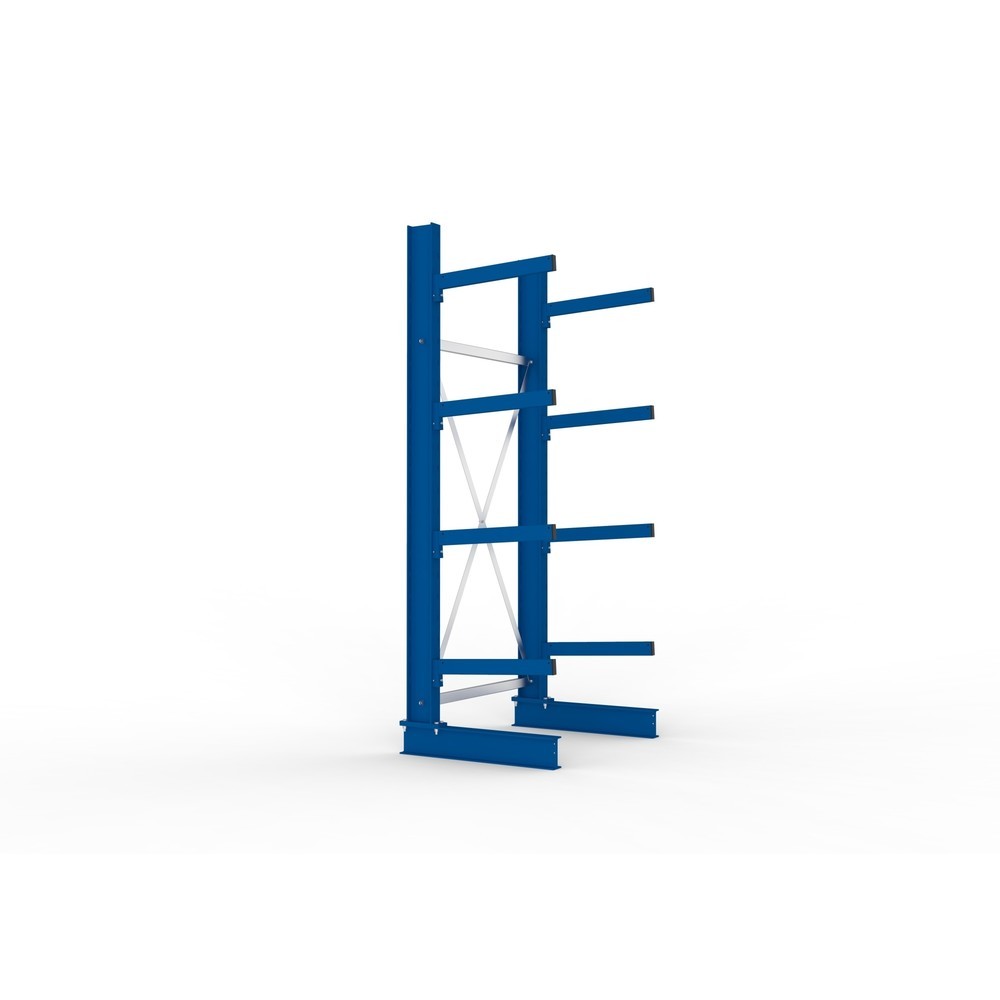 N° de l'image du produit 4 : Rayonnage cantilever META, module de base, unilatéral, capacité de charge par bras 250 kg, H x l x P 2 500 x 1 103 x 830 mm