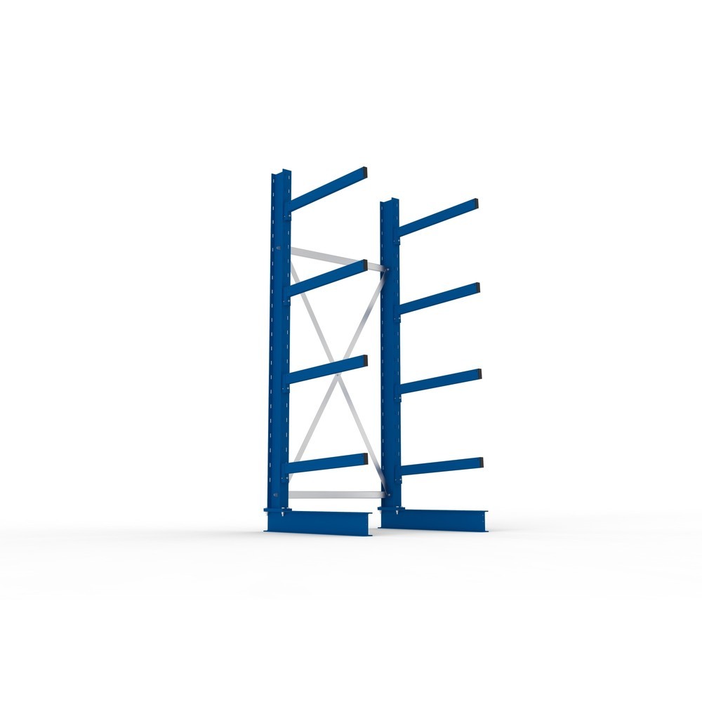 N° de l'image du produit 3 : Rayonnage cantilever META, module de base, unilatéral, capacité de charge par bras 250 kg, H x l x P 2 500 x 1 103 x 1 030 mm