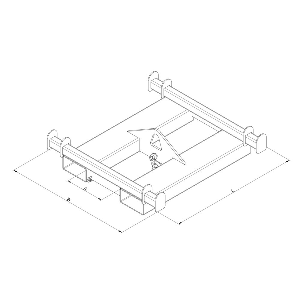 N° de l'image du produit 2 : Traverse pour big bag Eichinger®, 1 000 kg, orangé pur