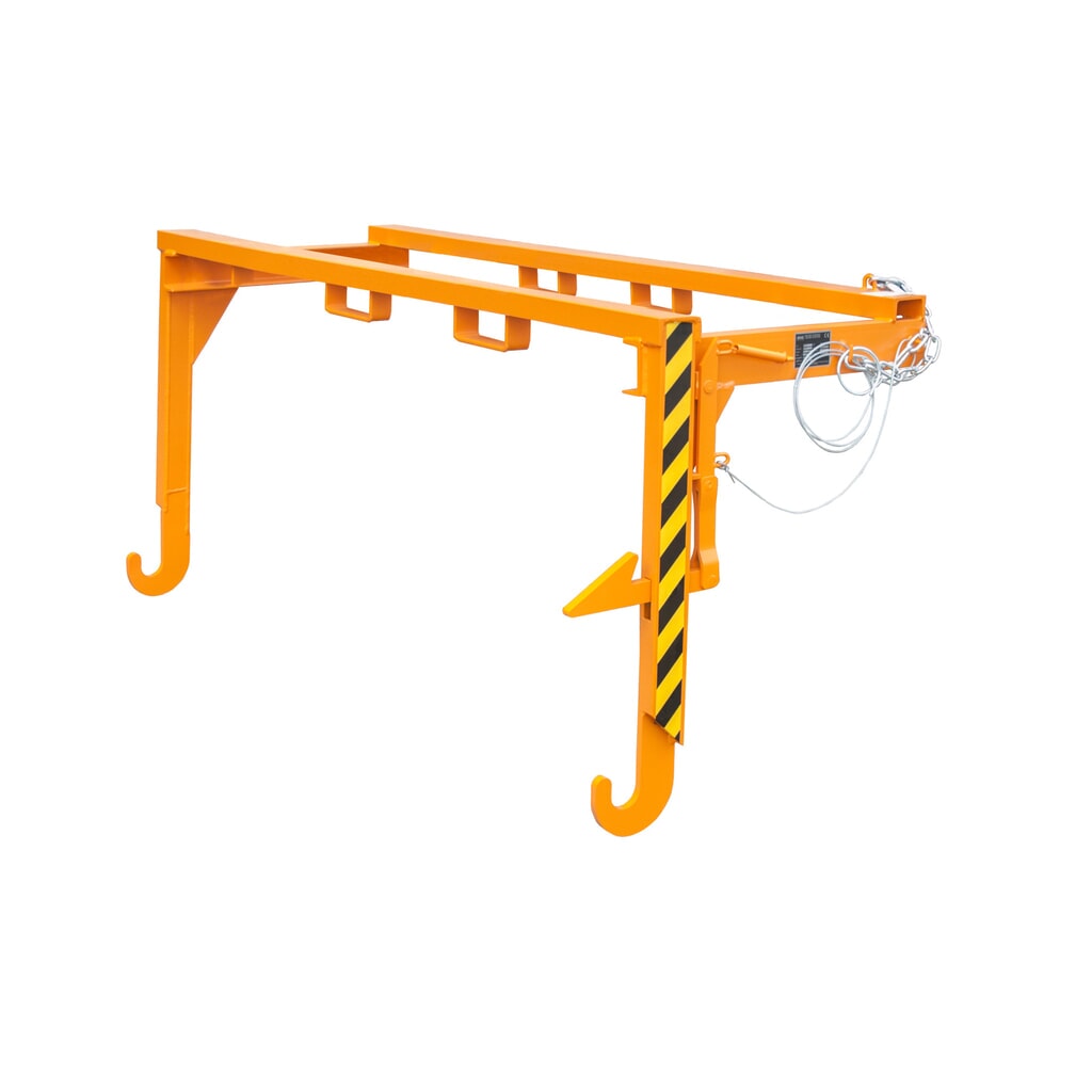 Traverse für Bauer® Stapelbarer Kippbehälter, Volumen 2 m³, RAL 2000 gelborange Produktabbildung: Traverse für Bauer® Stapelbarer Kippbehälter, Volumen 2 m³, RAL 2000 gelborange