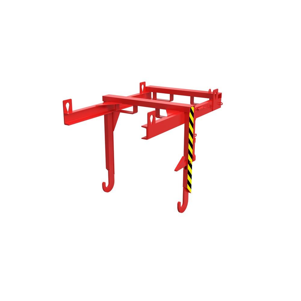 Illustration du produit: Traverse type BKT pour benne basculante empilables Bauer®, TK 1 000 kg, volumes 0,55 m³, rouge feu RAL 3000