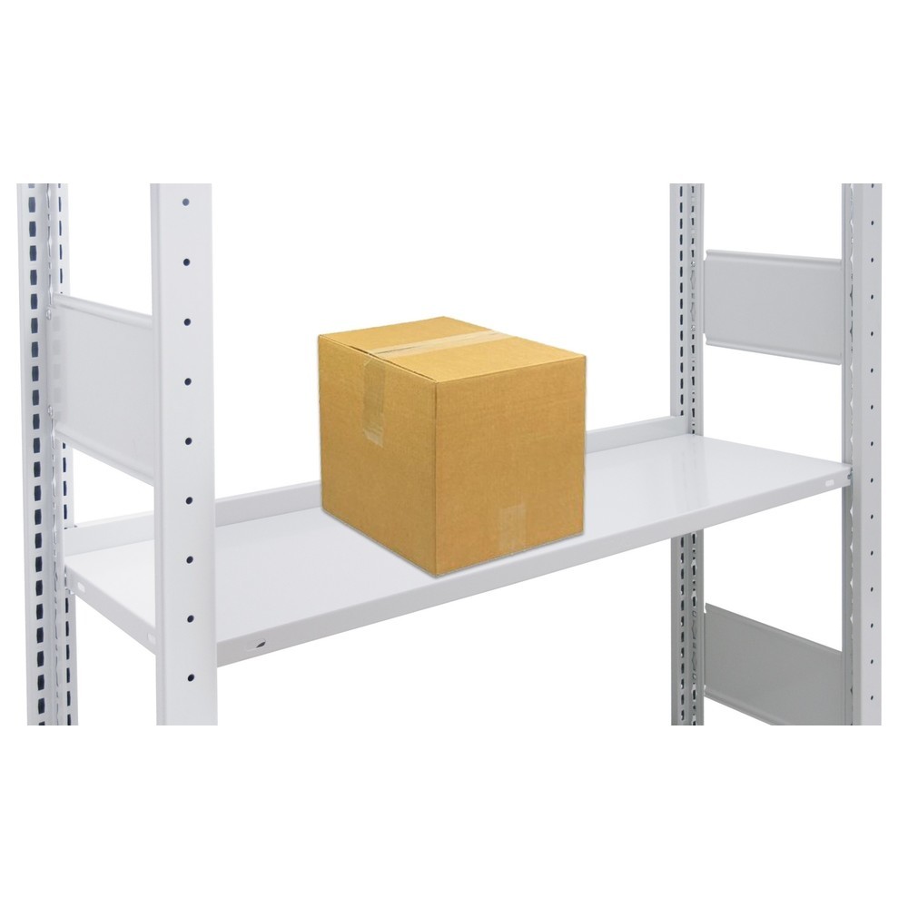 Número de imagen del producto 3: Travesaño de tope para estantería de cargas pequeñas SCHULTE, galvanizado, H x A 55 x 1.300 mm