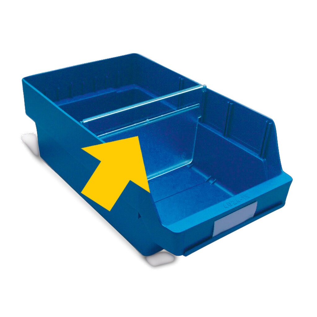 Produktabbildung: Trennwände für Sichtlagerkästen XXL, BxH 240 x 150 mm
