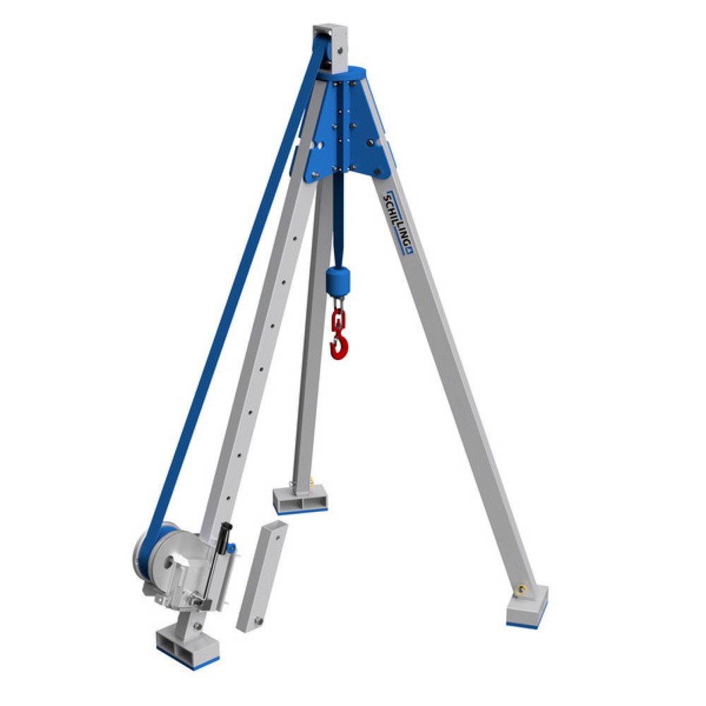N° de l'image du produit 2 : Trépied avec manivelle, aluminium