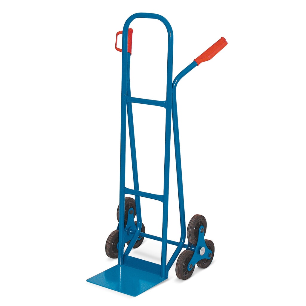 Produktabbildung: Treppenkarre HEMMDAL, mit 3-armigem Radstern, TK 175 kg, Schaufel BxT 280 x 230 mm, Stahl