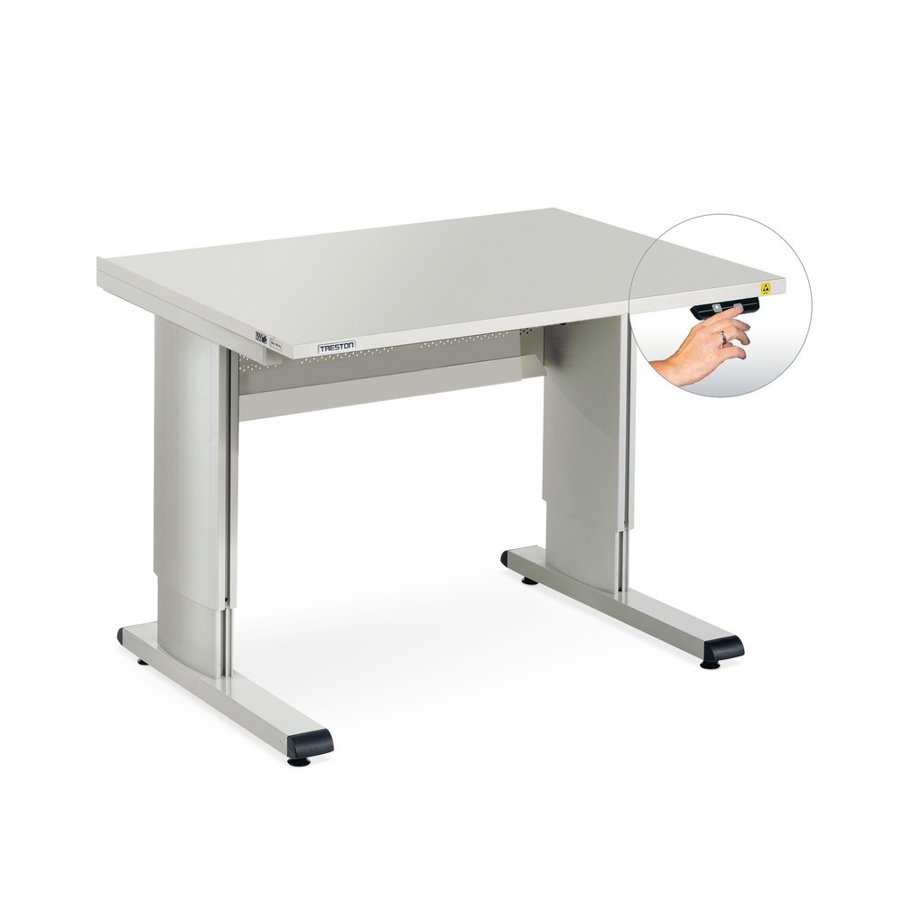 Produktabbildung Nr. 2: TRESTON Arbeitstisch, Typ WB, höhenverstellbar, elektrisch, BxT 1.073 x 800 mm