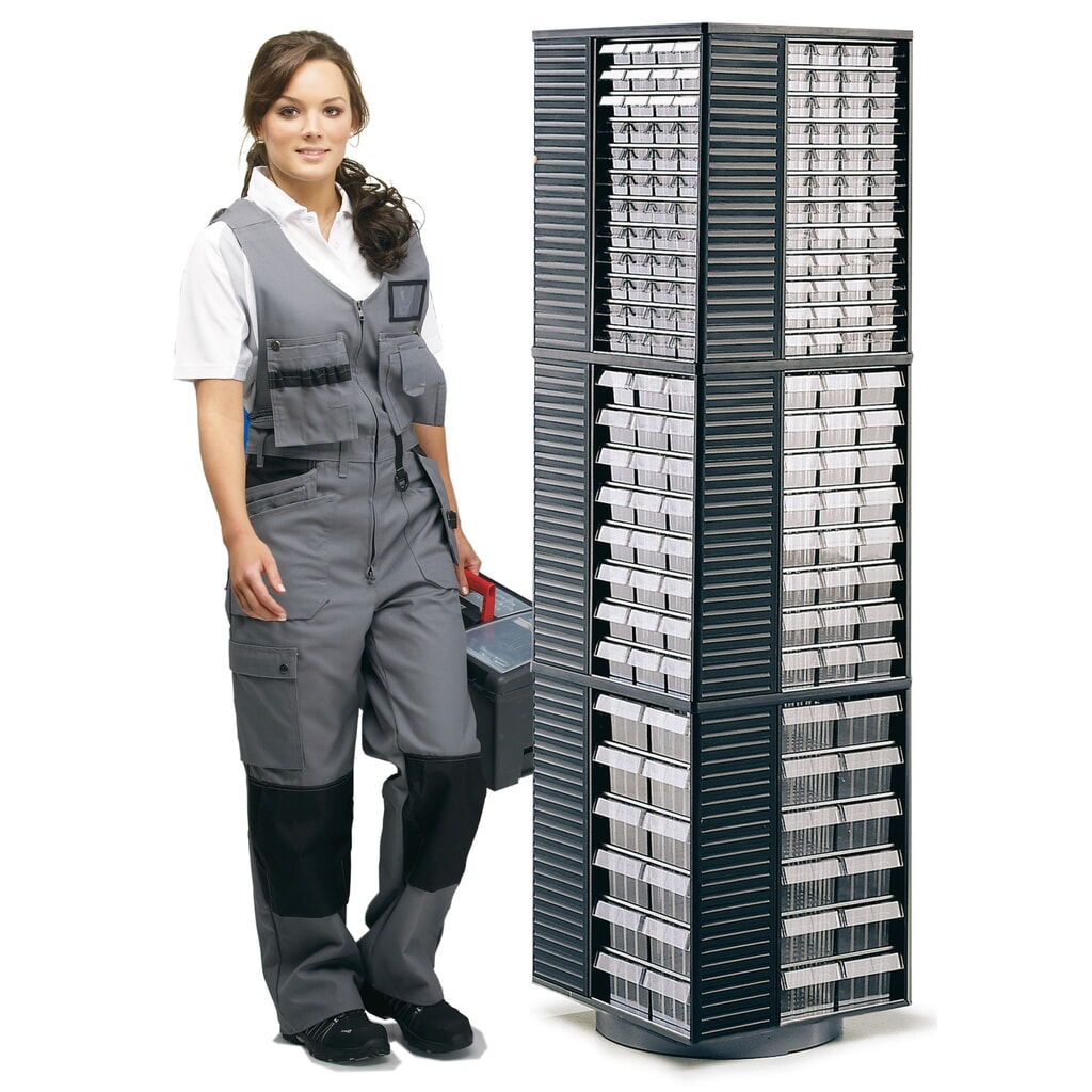 Produktabbildung Nr. 5: TRESTON Drehständer für 12 Kleinteilemagazine, HxBxT 1.730 x 500 x 500 mm