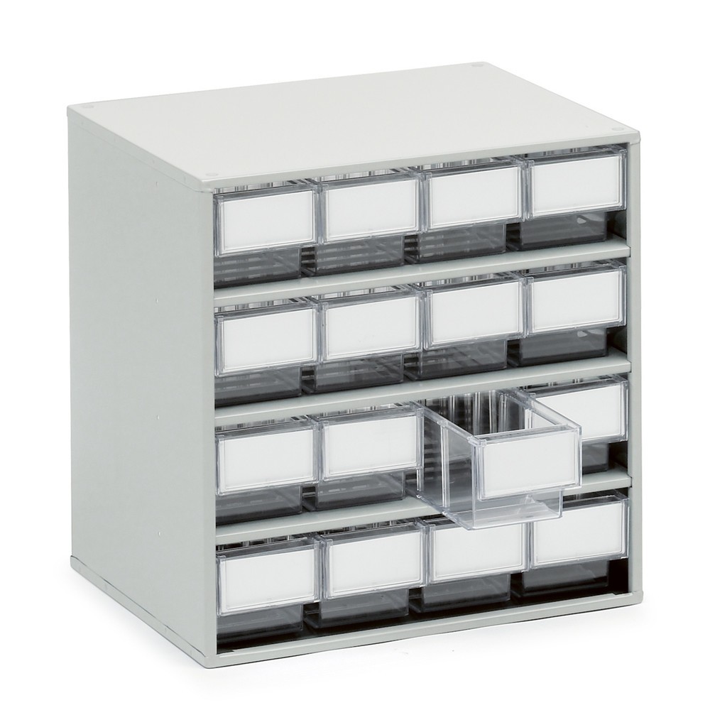 Produktabbildung Nr. 1: TRESTON Schubladenmagazin, 16 Schubladen, Tiefe 300 mm, glasklar