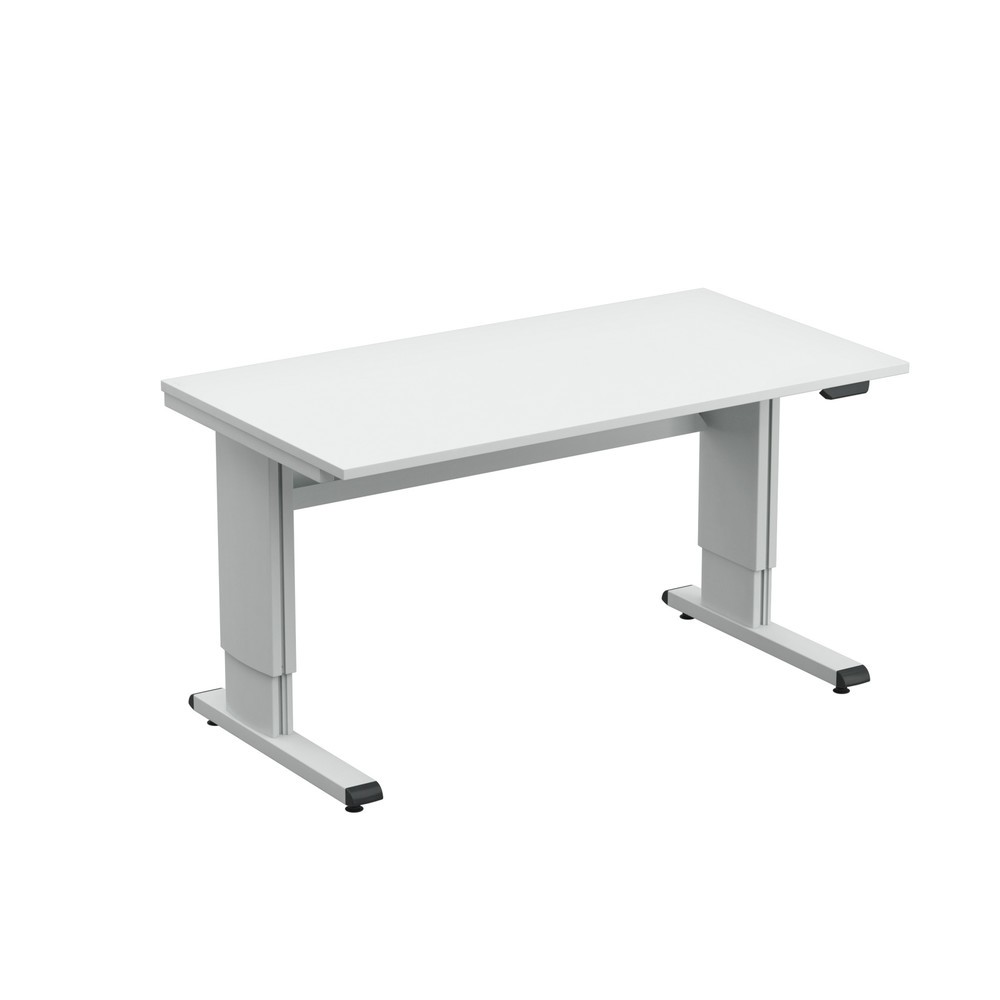 Produktabbildung: TRESTON WB-Arbeitstisch, ESD, elektrisch höhenverstellbar, BxT 1.800 x 800 mm, mit Kabelwanne